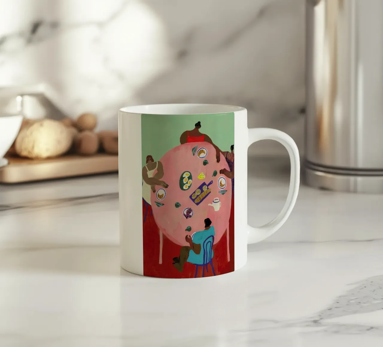 Breakfast Table tazza in ceramica da Nudes and Croissants
