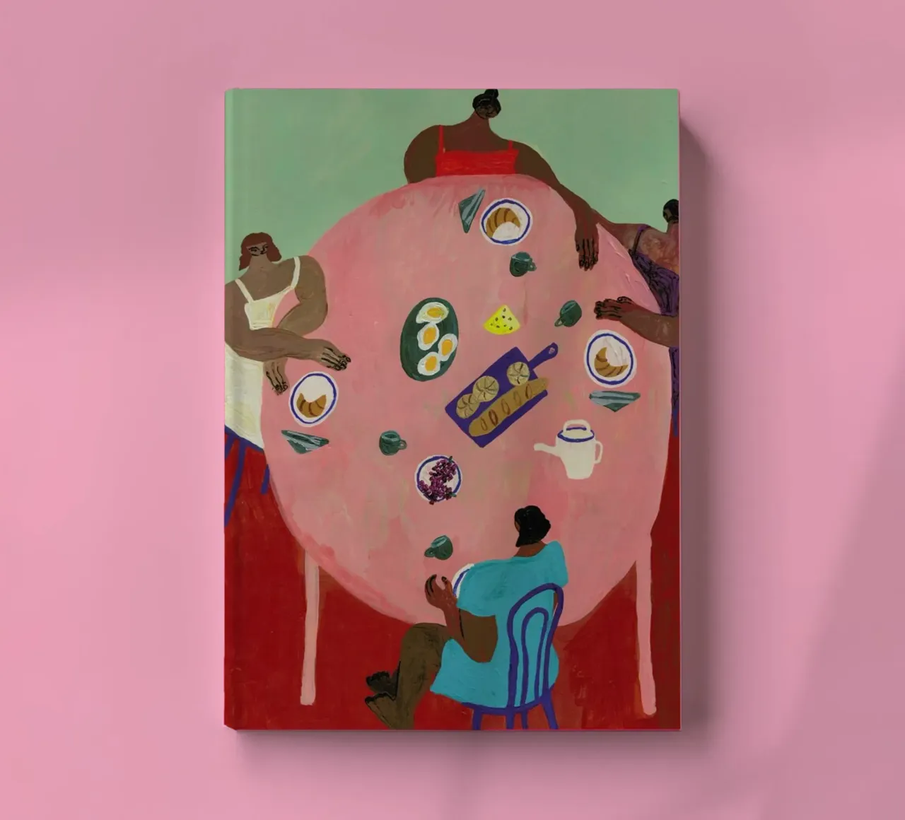 Breakfast Table notebook by Nudes and Croissants
