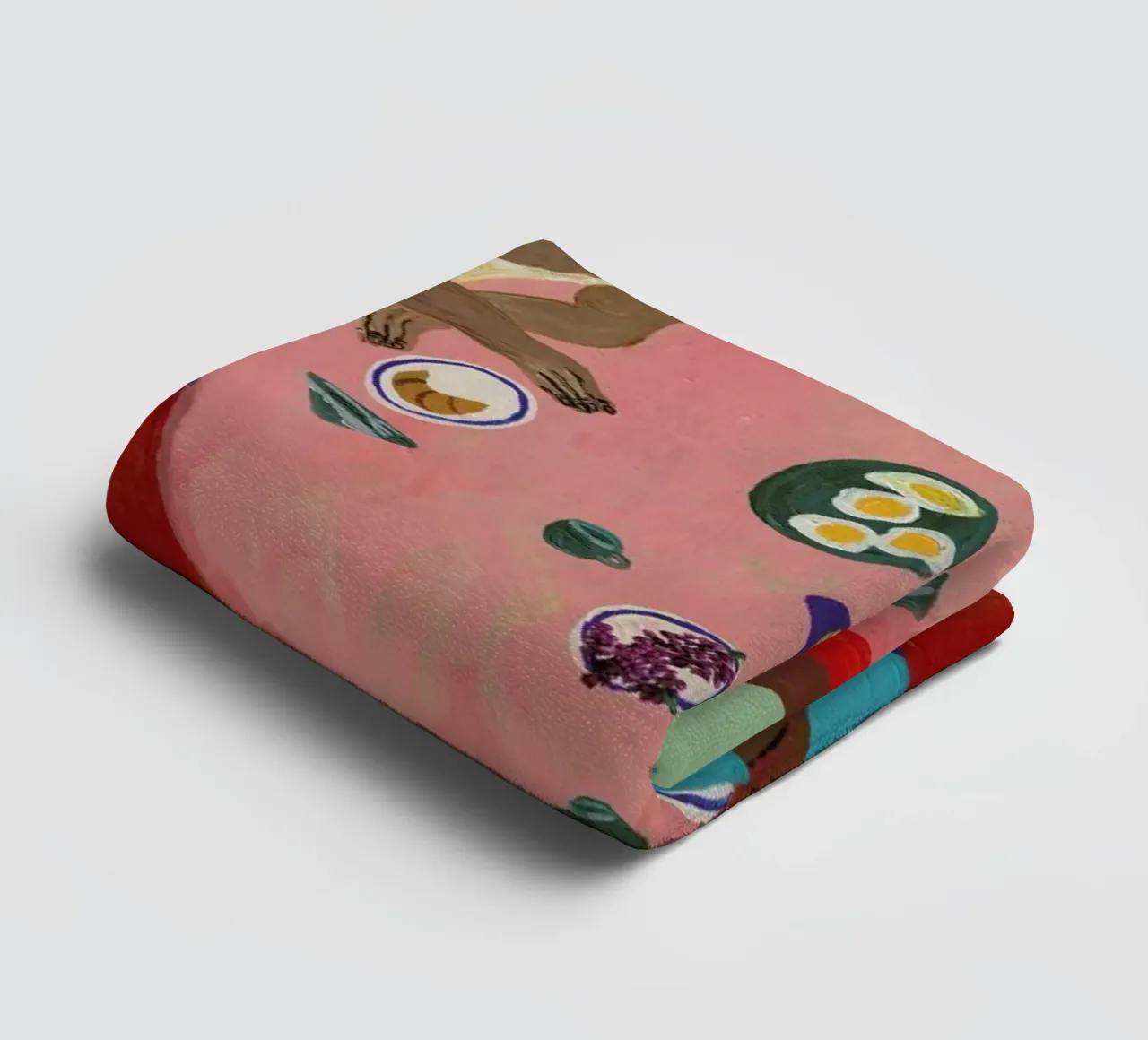 Breakfast Table towel by Nudes and Croissants