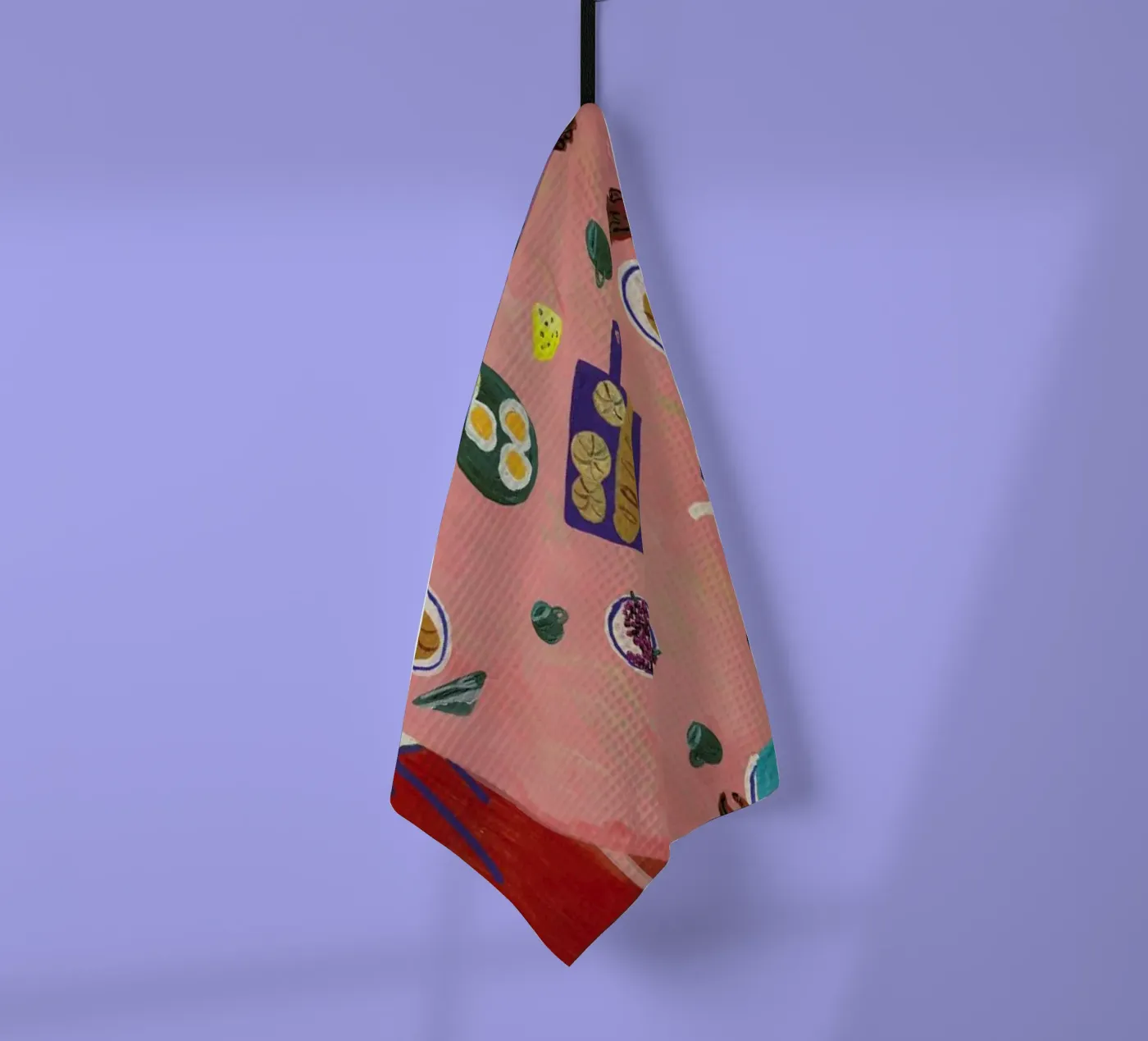 Breakfast Table Geschirrtuch von Nudes and Croissants