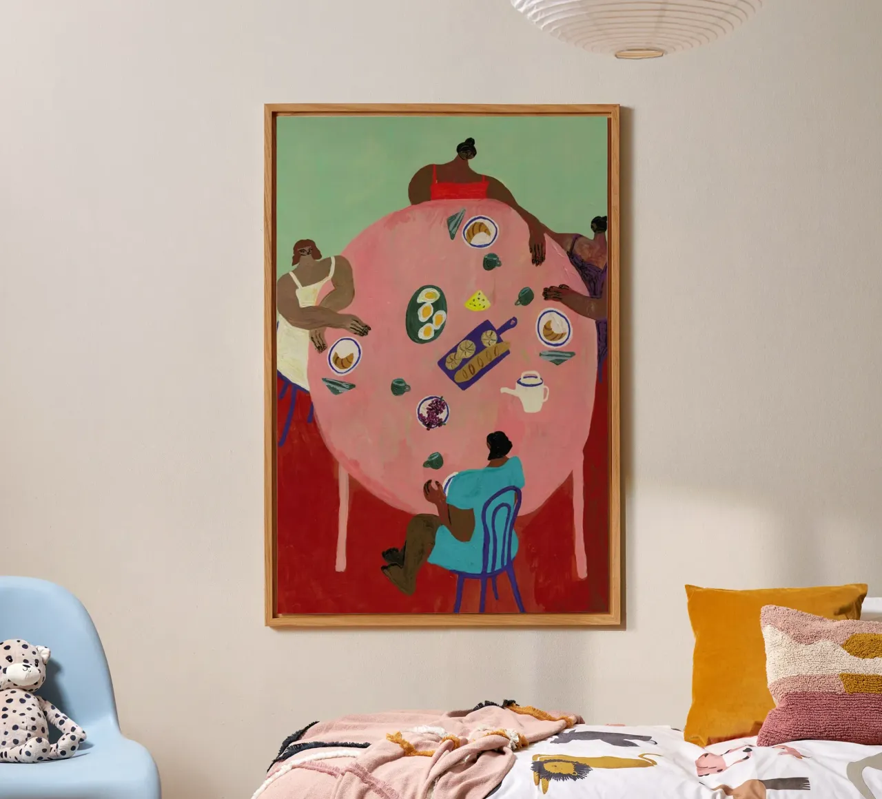 Breakfast Table pannello forex da Nudes and Croissants