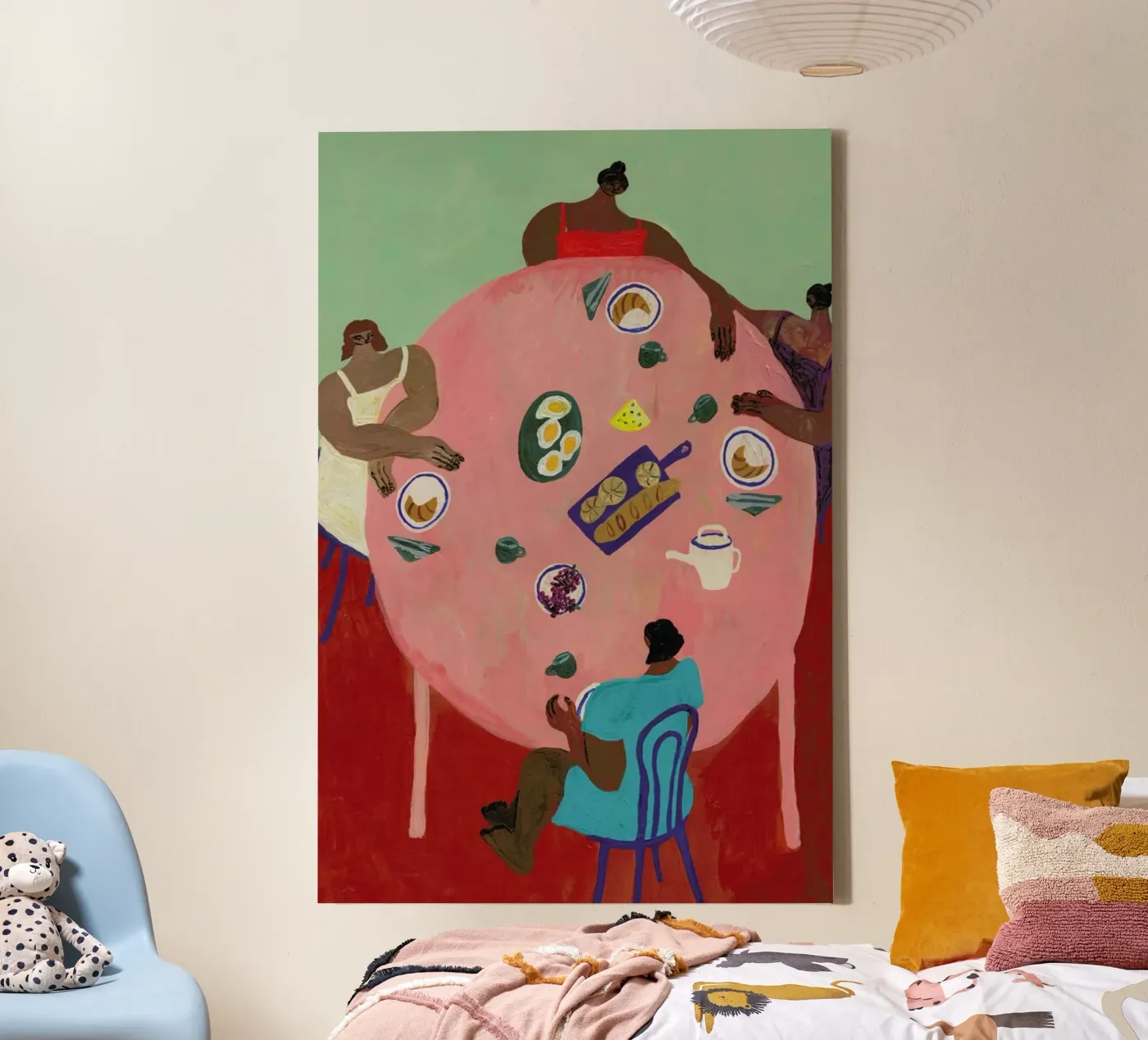 Breakfast Table canvas by Nudes and Croissants