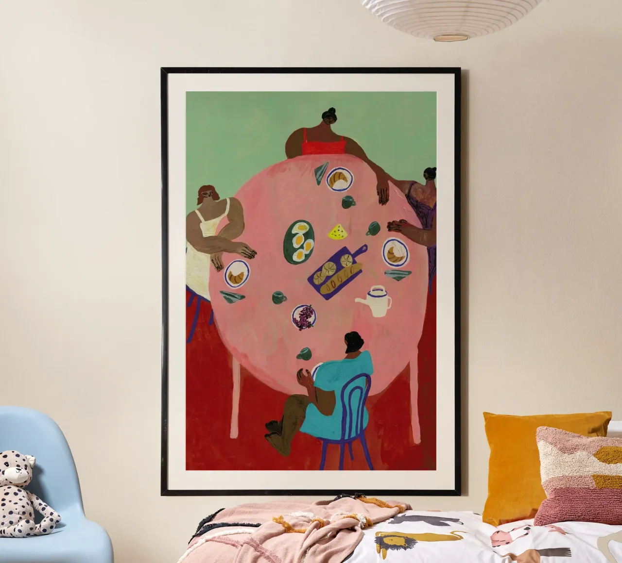 Breakfast Table poster da Nudes and Croissants