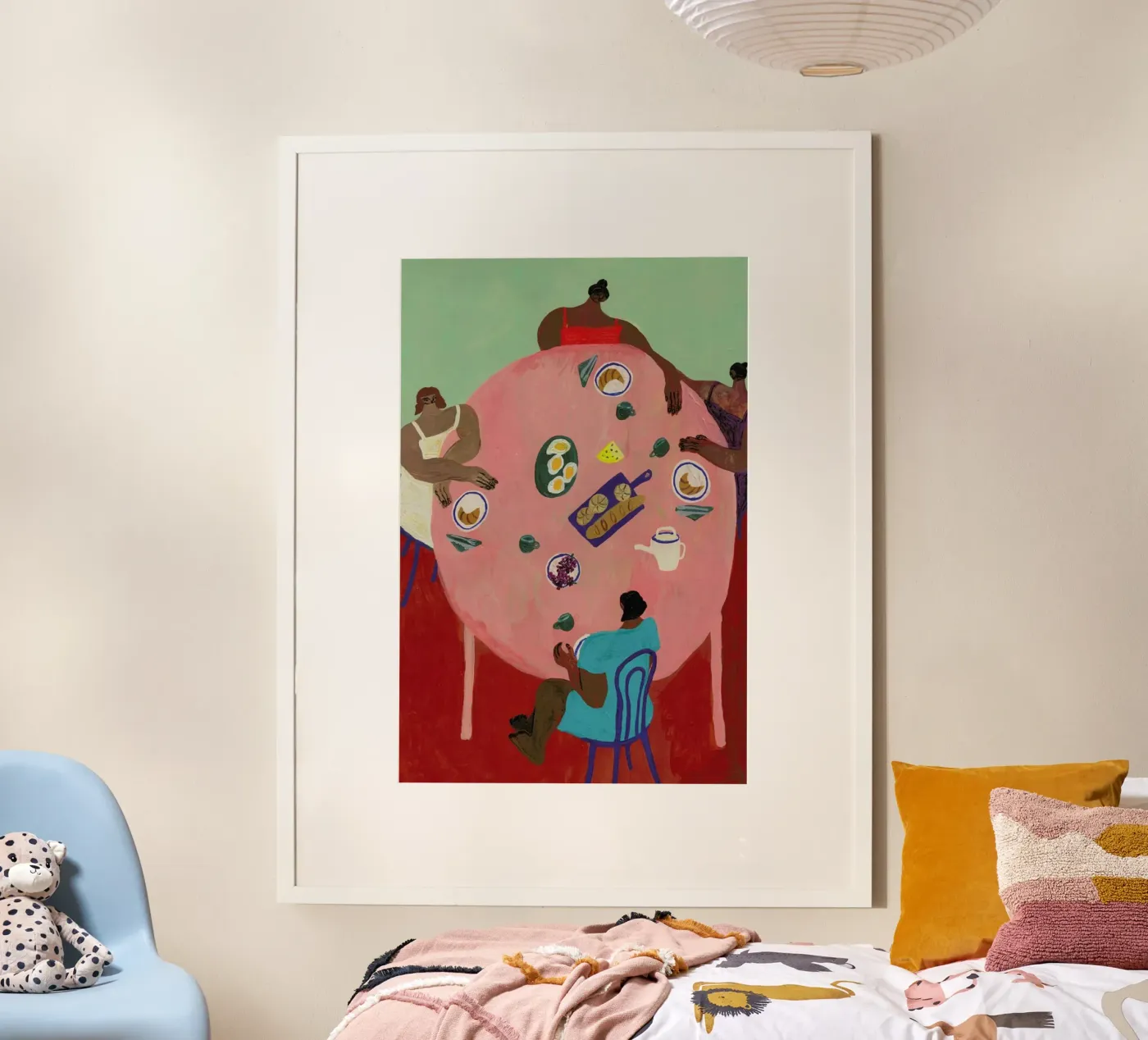 Breakfast Table Poster von Nudes and Croissants