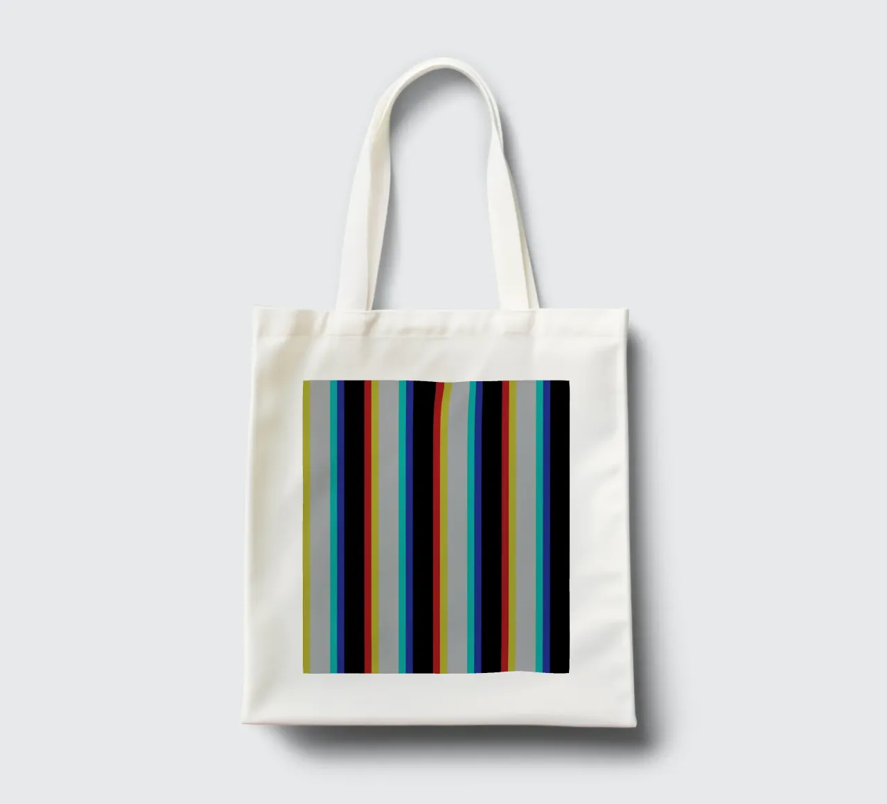 Striscia della linea Glitch borsa in juta da galihstudio