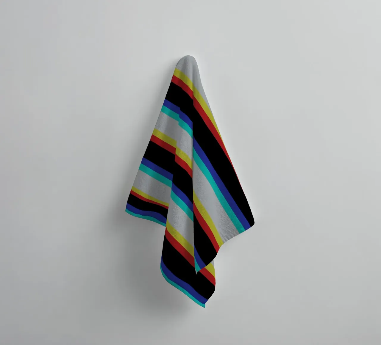 Striscia della linea Glitch asciugamano da bagno da galihstudio