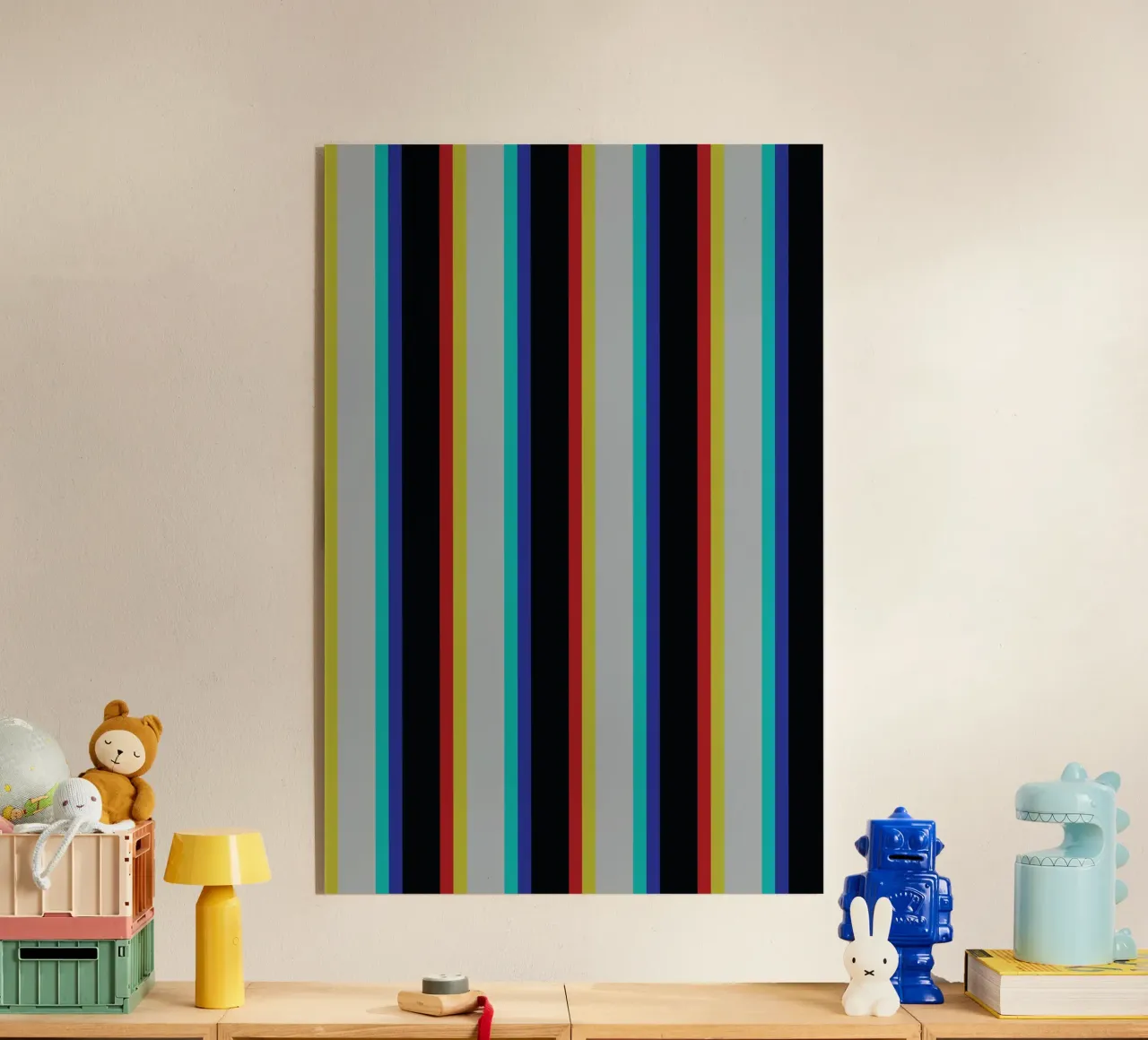 Glitch line strip acrylic glass by galihstudio