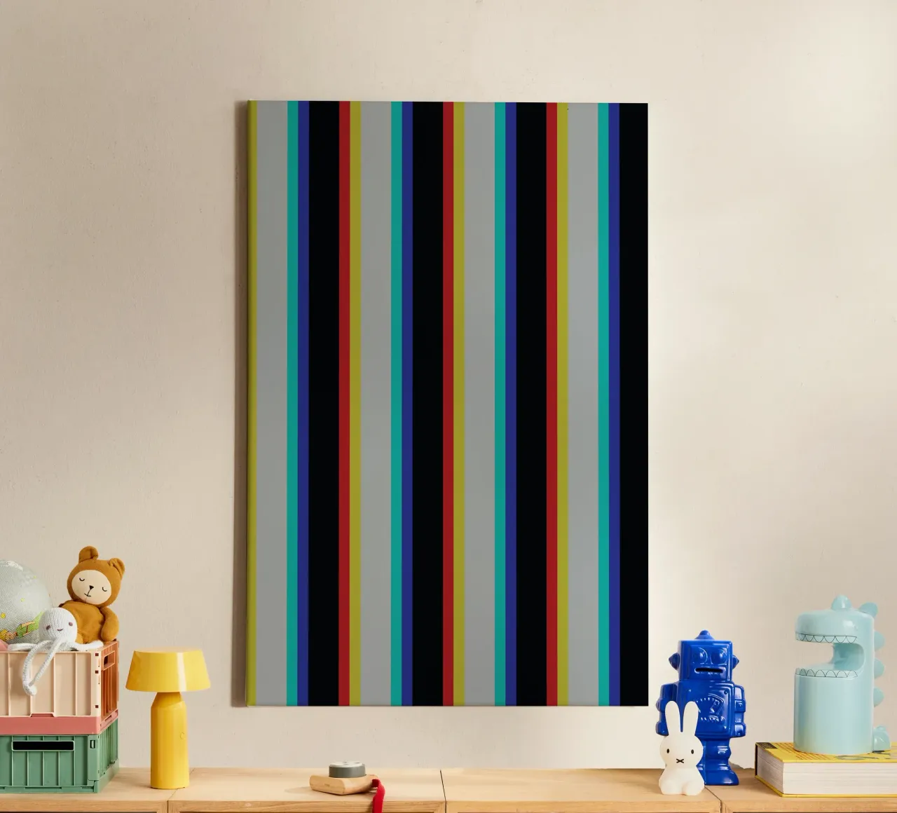 Striscia della linea Glitch tela da galihstudio
