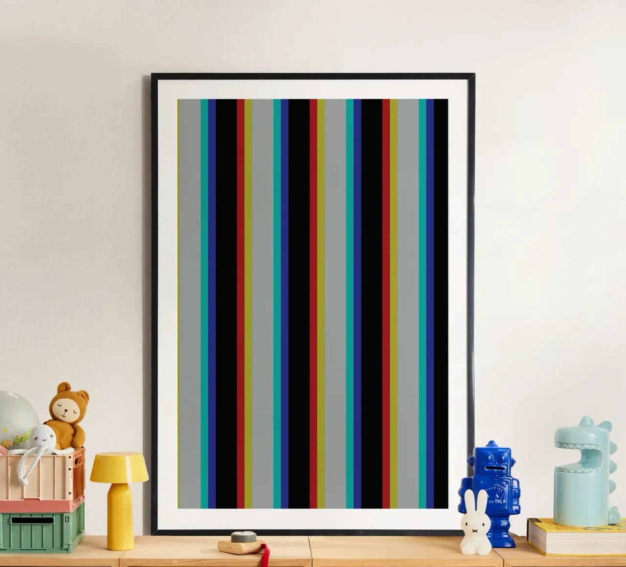 Striscia della linea Glitch poster da galihstudio