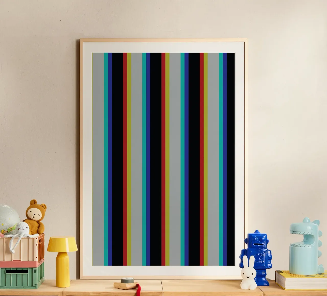 Striscia della linea Glitch poster da galihstudio