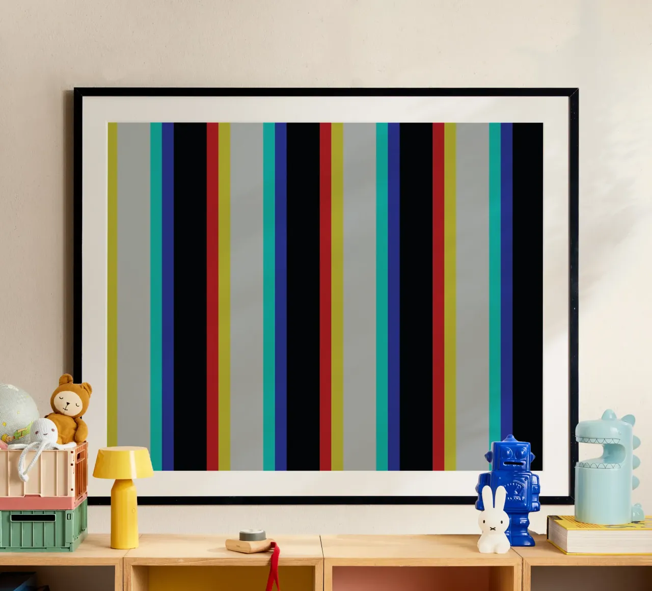 Striscia della linea Glitch poster da galihstudio