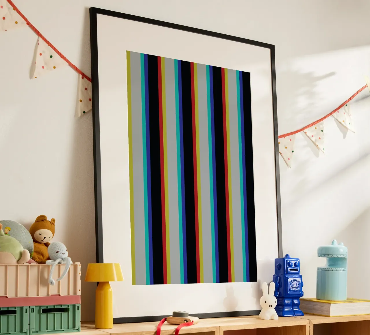 Striscia della linea Glitch poster da galihstudio