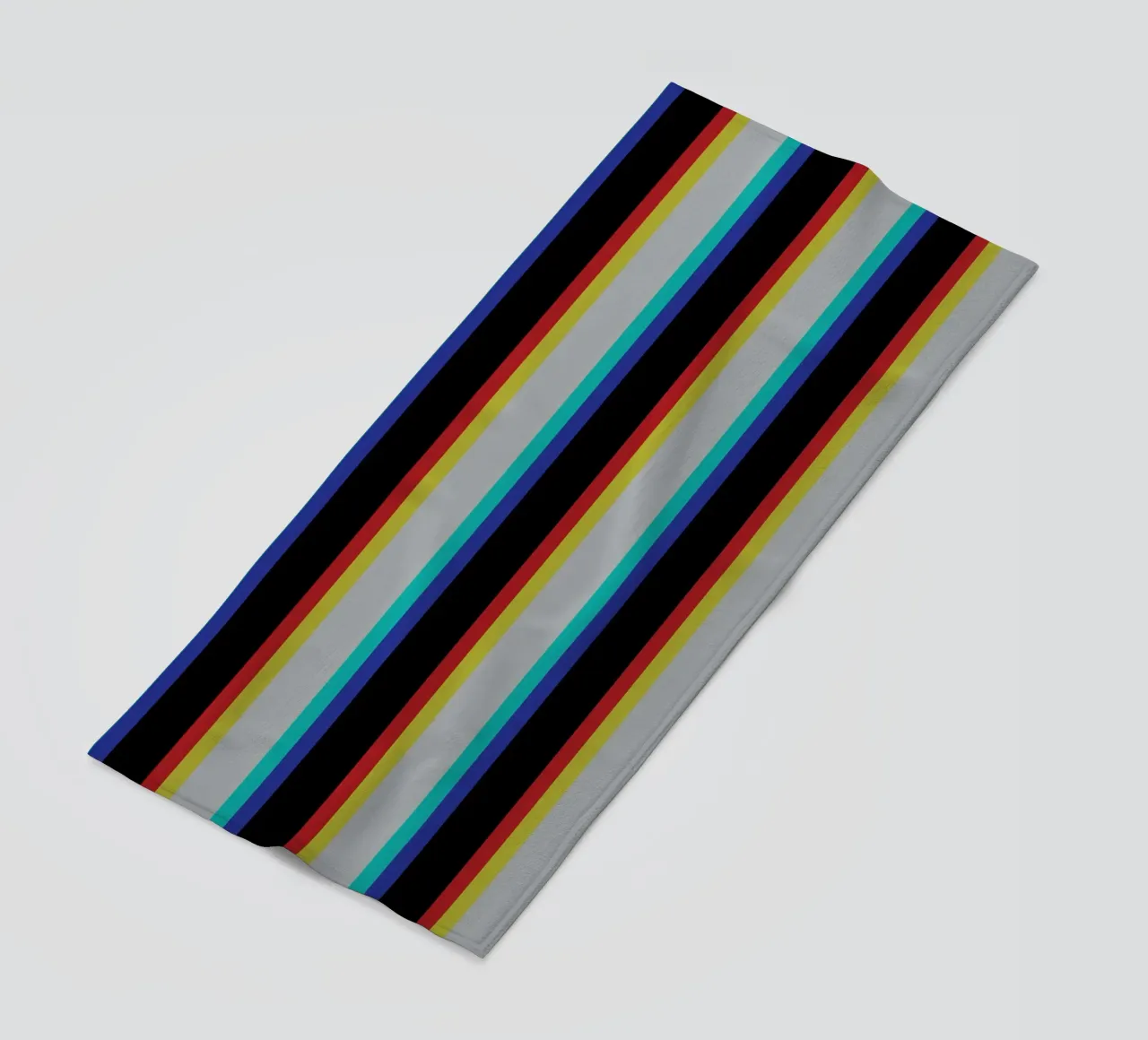 Striscia della linea Glitch telo mare da galihstudio