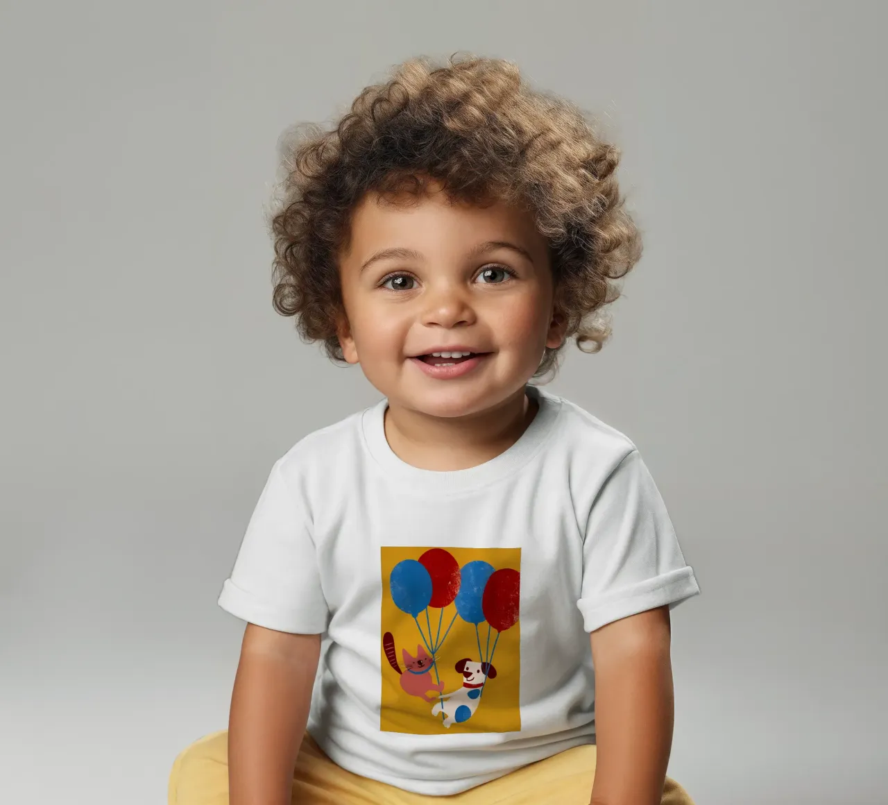 Balloon Dog and Cat baby t-shirt by THE LATEST SHOP