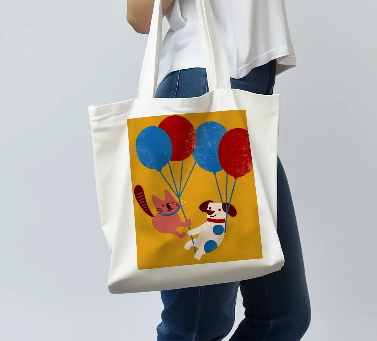 Balloon Dog and Cat tote bag by THE LATEST SHOP