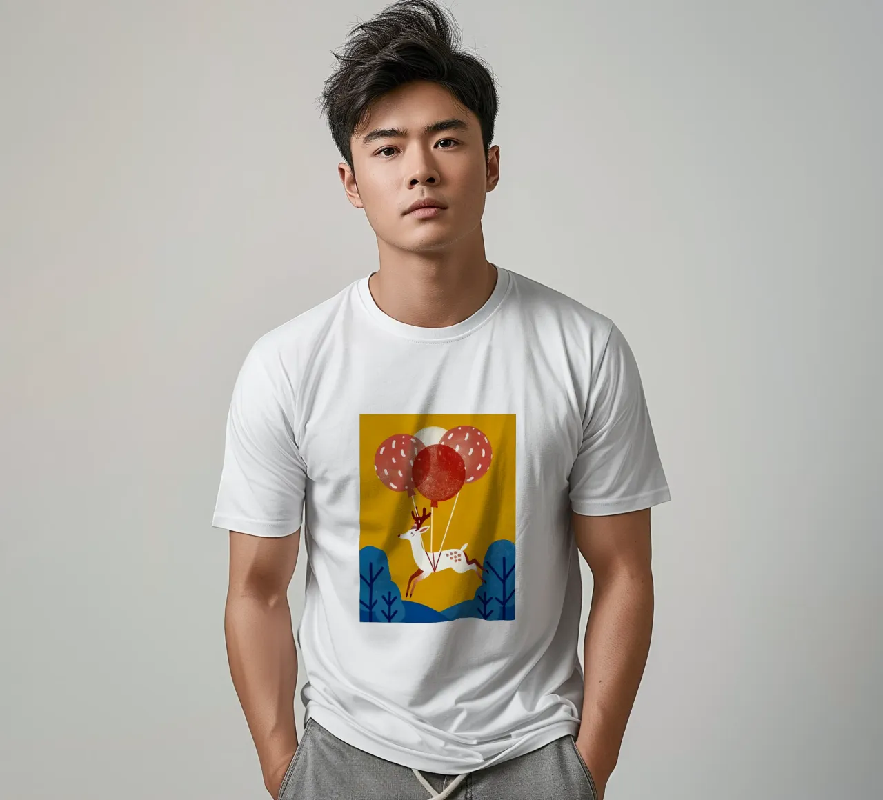 Cervo con palloncino t-shirt da THE LATEST SHOP
