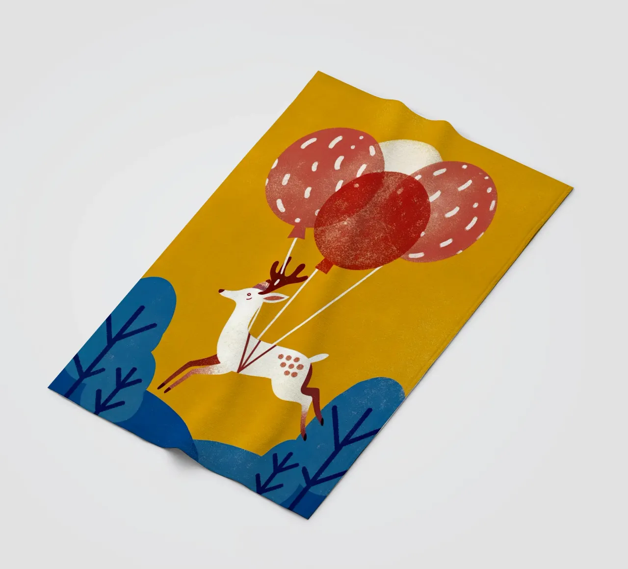 Cervo con palloncino coperta in pile da THE LATEST SHOP