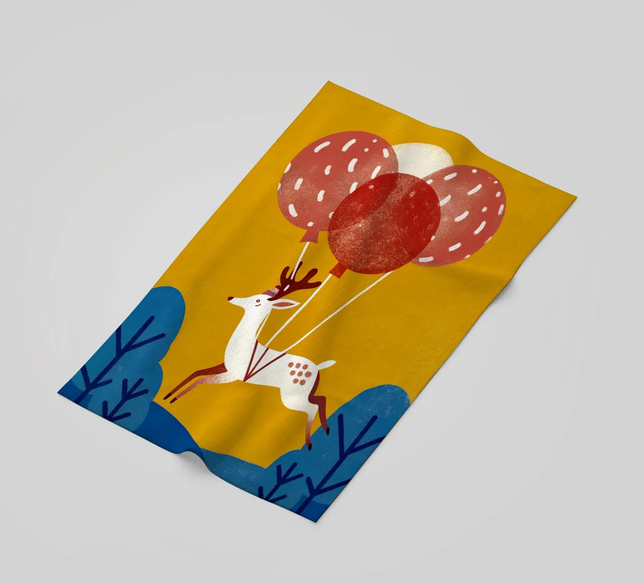 Cervo con palloncino telo mare da THE LATEST SHOP
