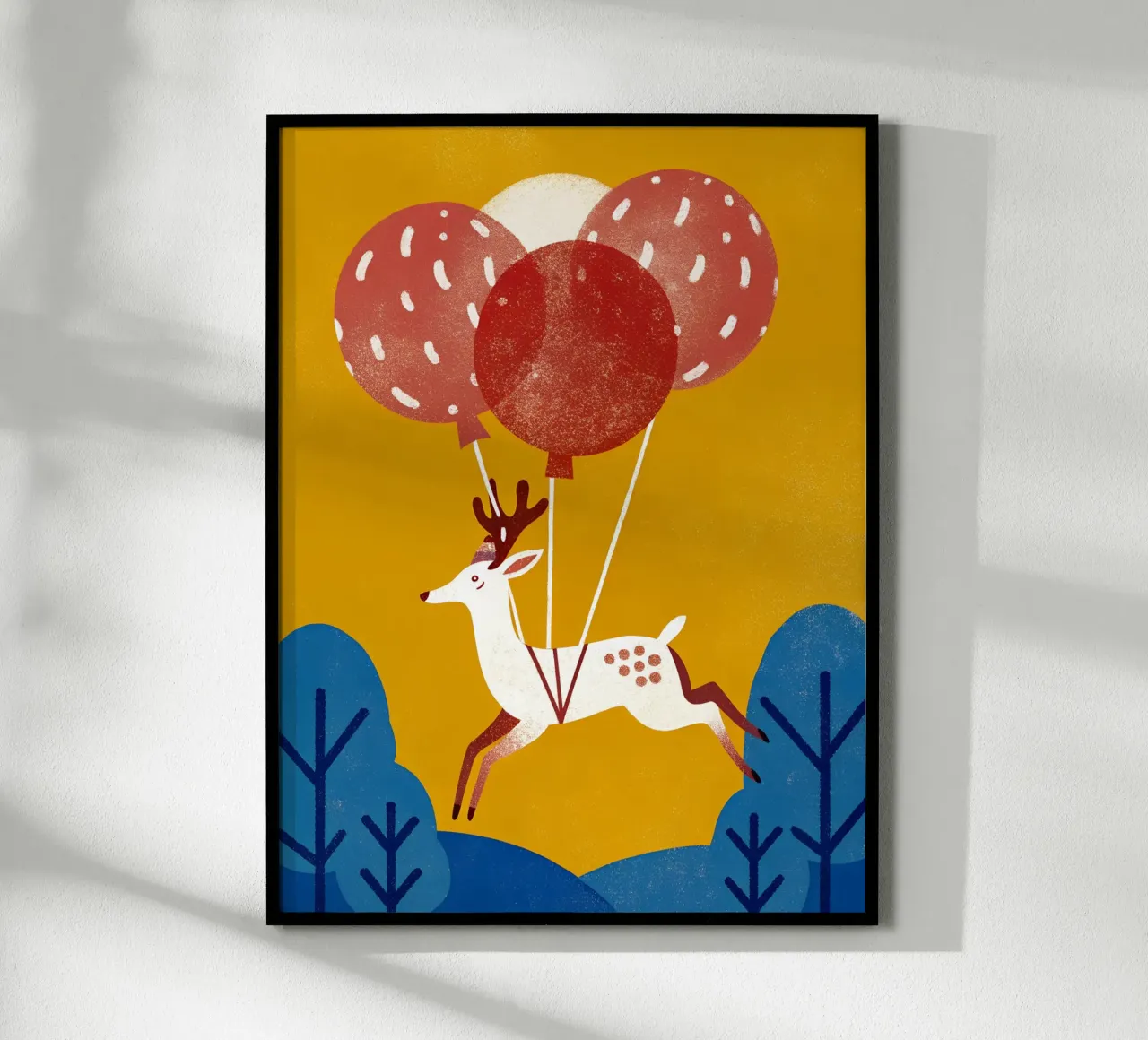 Cervo con palloncino carta hahnemühle da THE LATEST SHOP