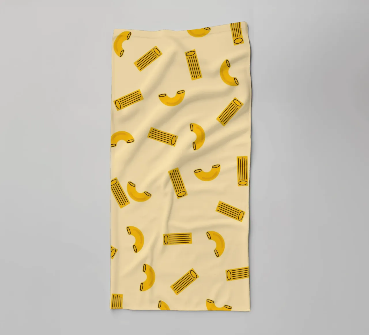 Makkaroni-Nudeln-Käse Handtuch von galihstudio