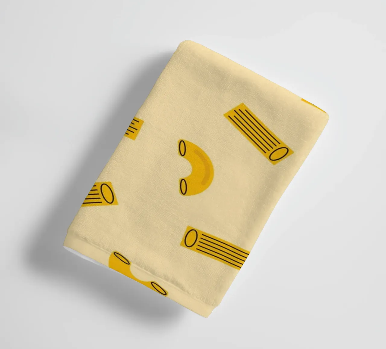 Makkaroni-Nudeln-Käse Handtuch von galihstudio