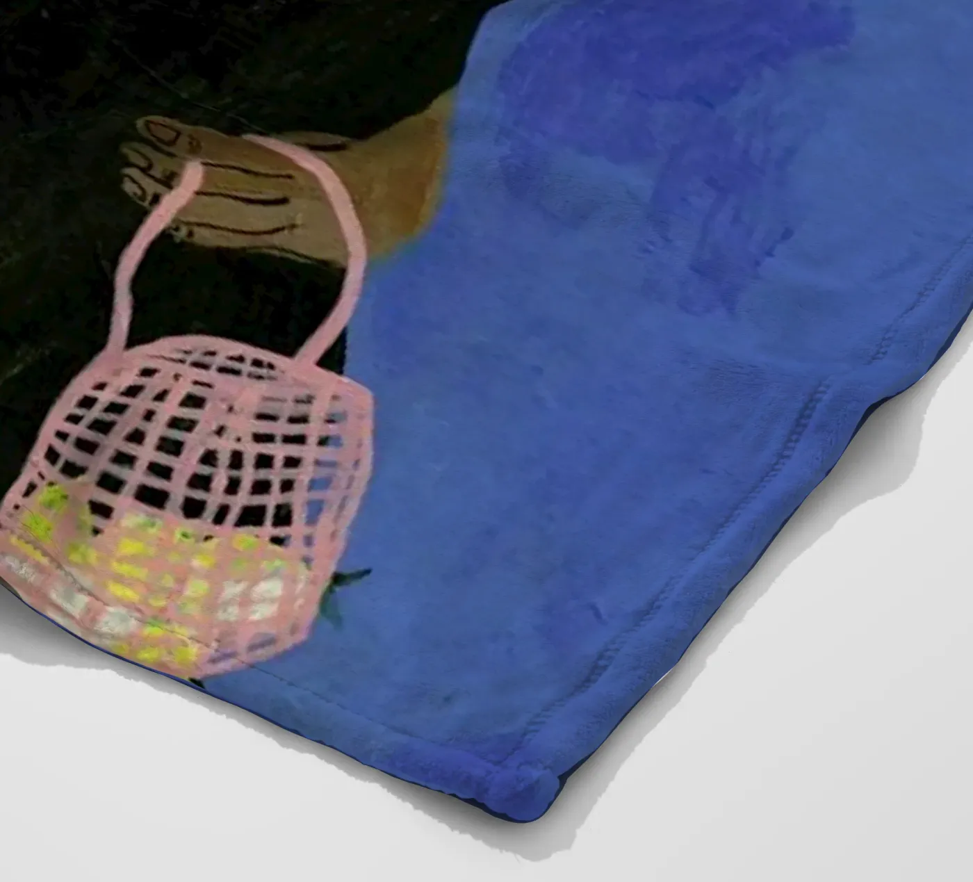 Lemons fleece blanket by Nudes and Croissants