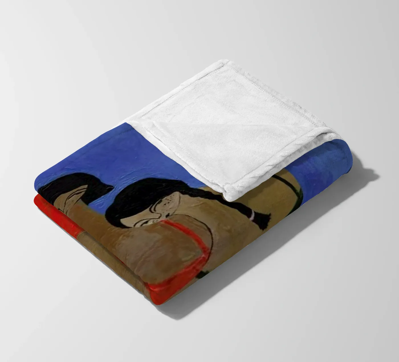 Lemons fleece blanket by Nudes and Croissants