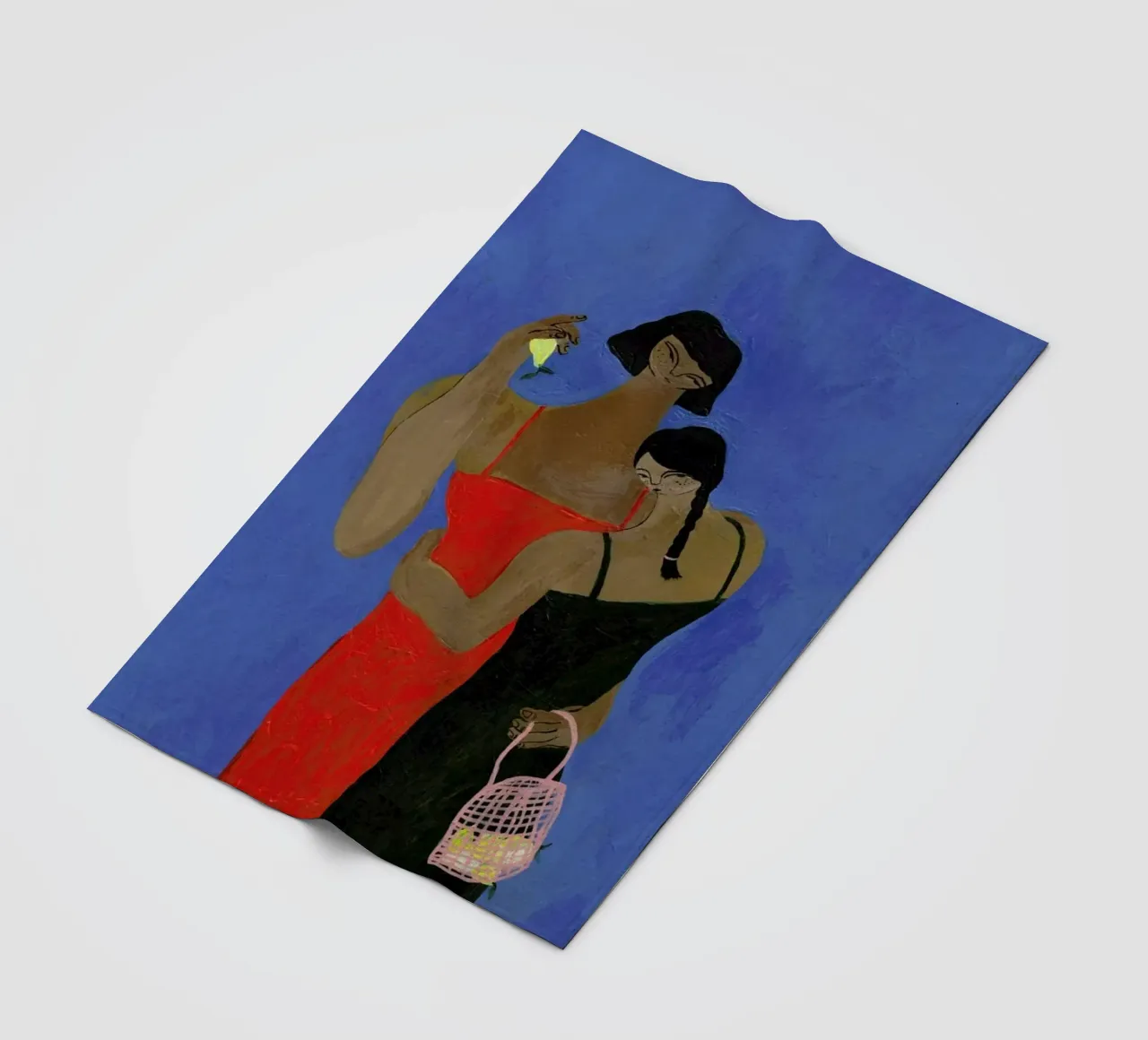 Lemons fleecedeken van Nudes and Croissants