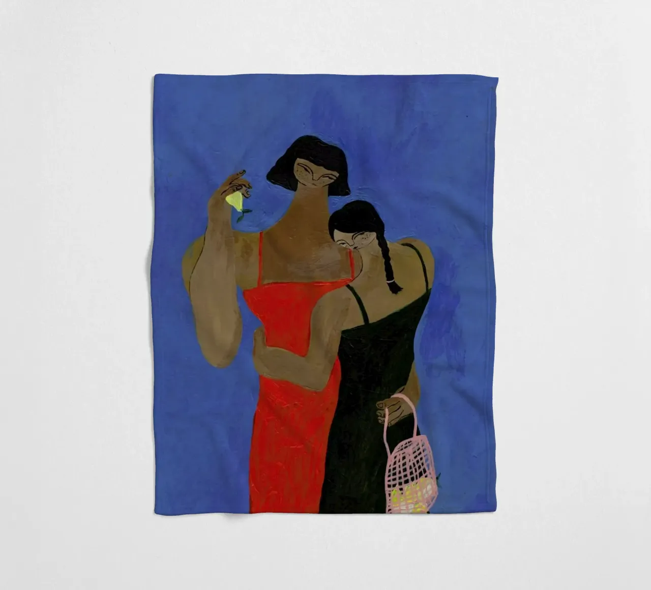 Lemons fleecedeken van Nudes and Croissants