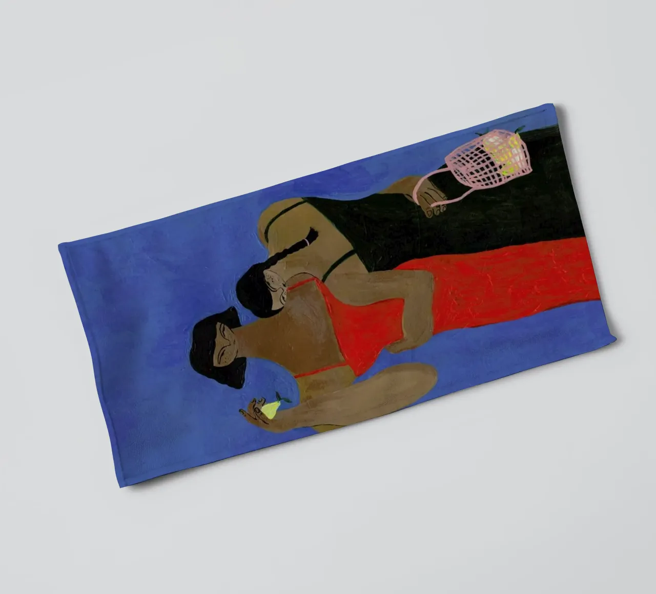 Lemons badhanddoek van Nudes and Croissants