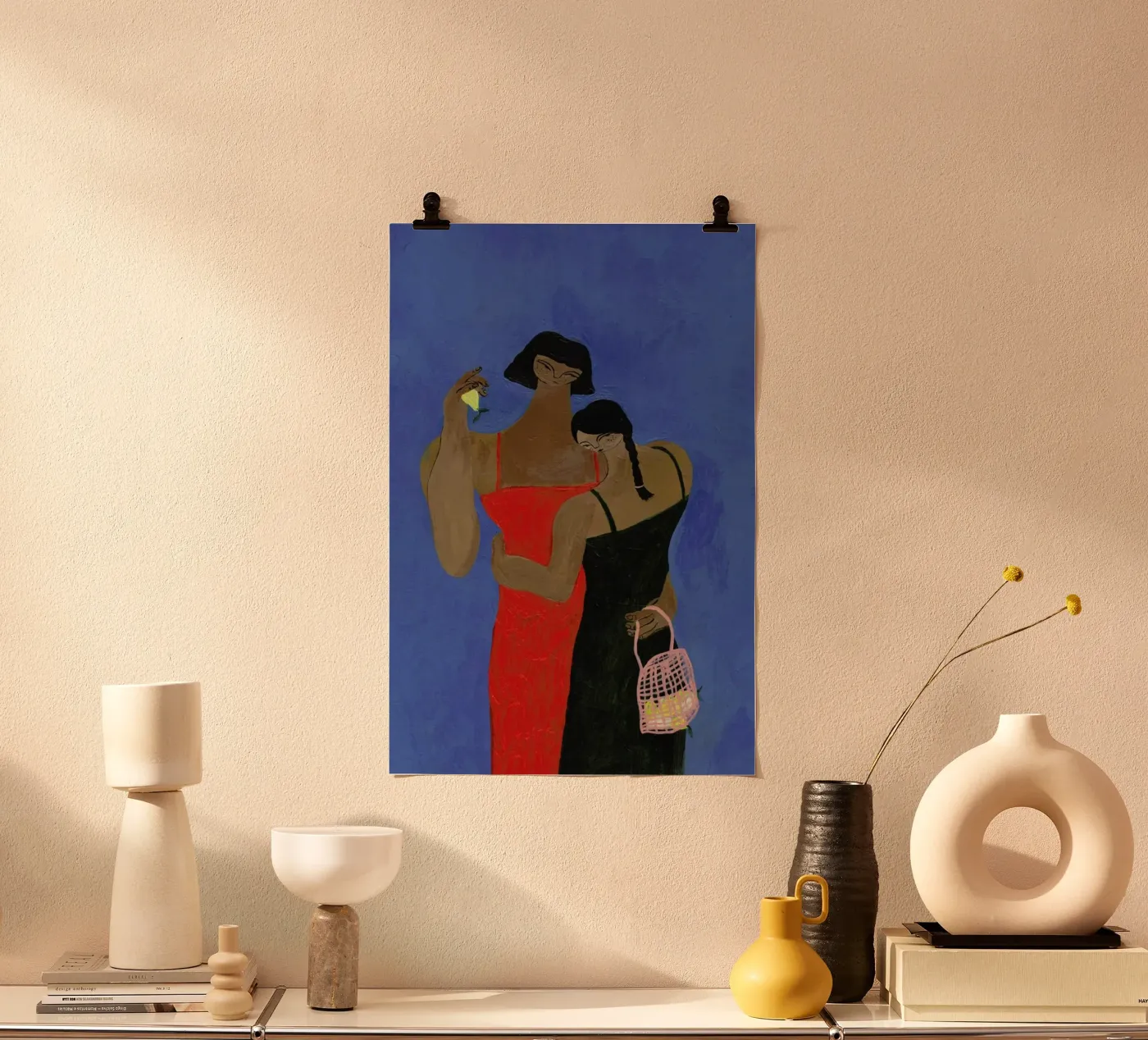Lemons poster de Nudes and Croissants