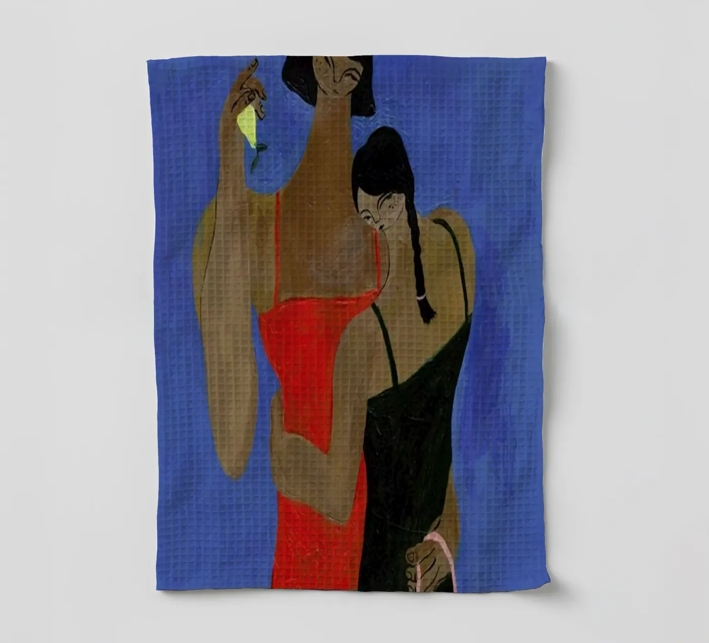 Lemons Geschirrtuch von Nudes and Croissants