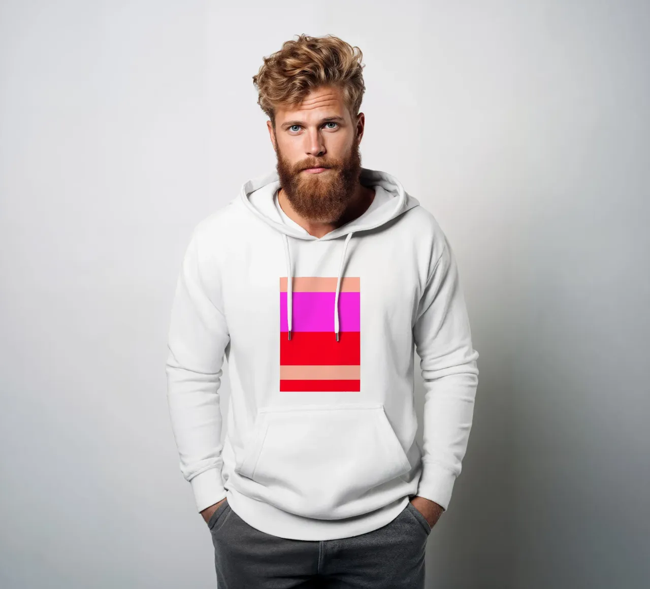 COPENHAGEN. Colorblock. 1 felpa con cappuccio da FRICKE DESIGN