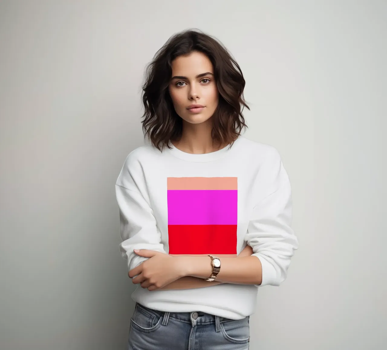 COPENHAGEN. Colorblock. 1 sweatshirt van FRICKE DESIGN