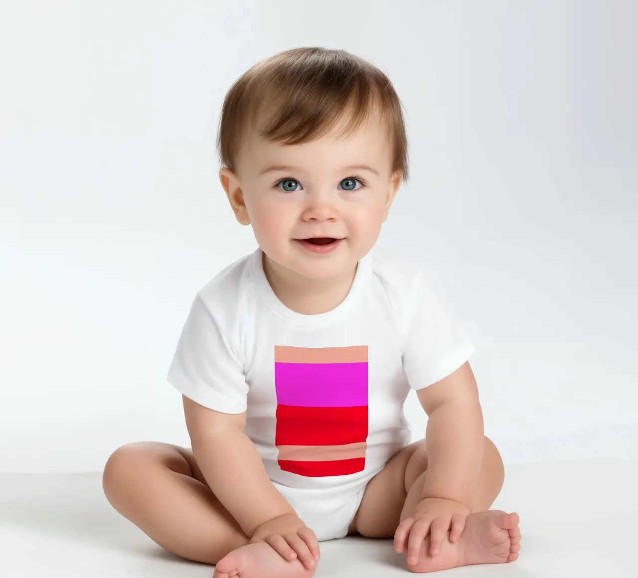 COPENHAGEN. Colorblock. 1 body neonato maniche corte da FRICKE DESIGN