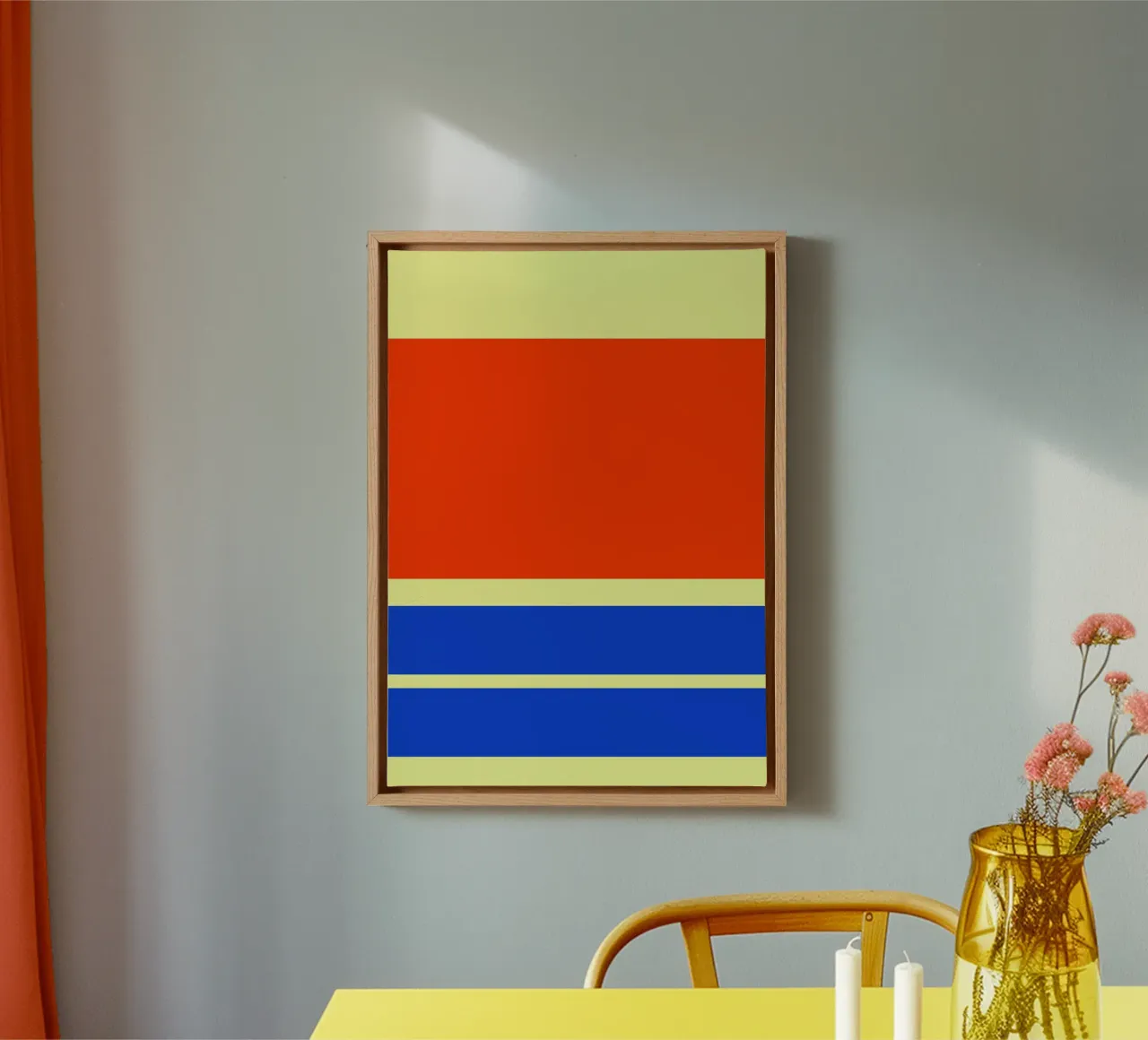 MARSEILLE. Colorblock 3. canvas by FRICKE DESIGN