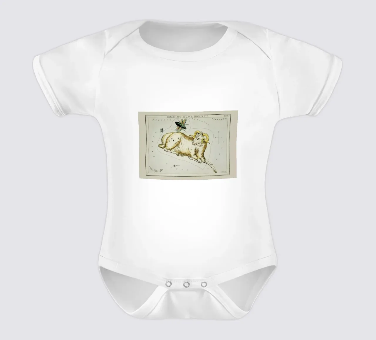 Aries body neonato maniche corte da Vintage by JUNIQE