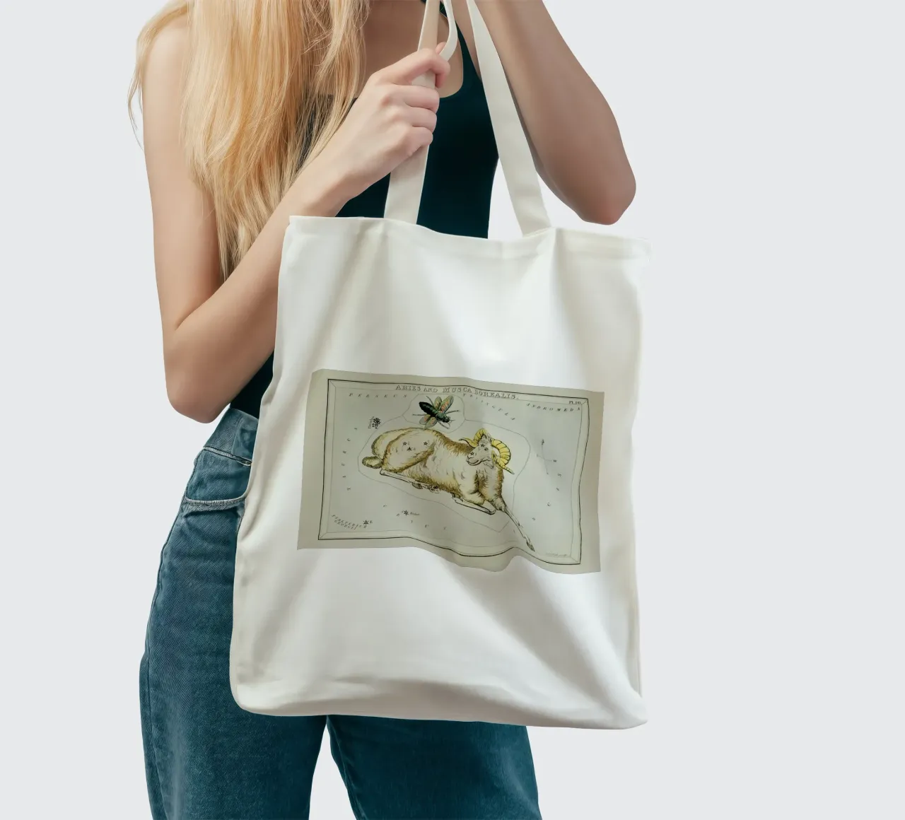 Aries borsa in juta da Vintage by JUNIQE