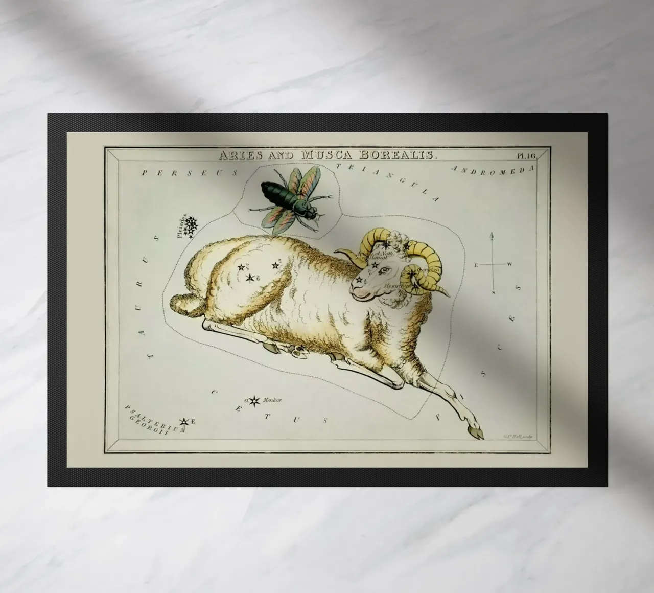 Aries deurmat van Vintage by JUNIQE