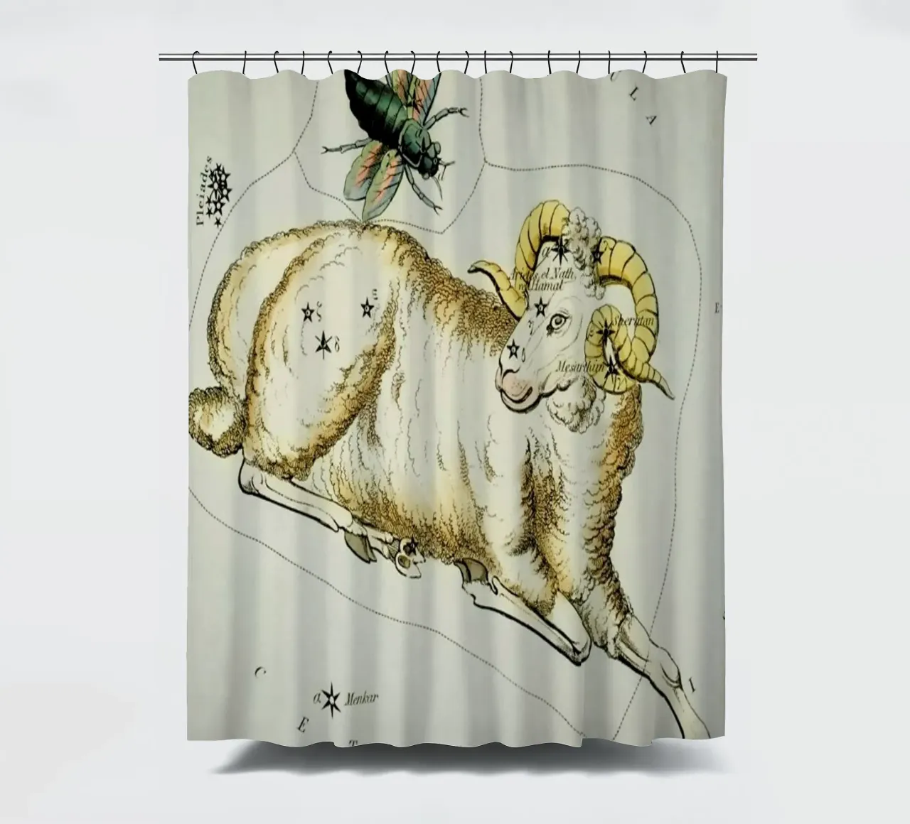 Aries tenda da doccia da Vintage by JUNIQE