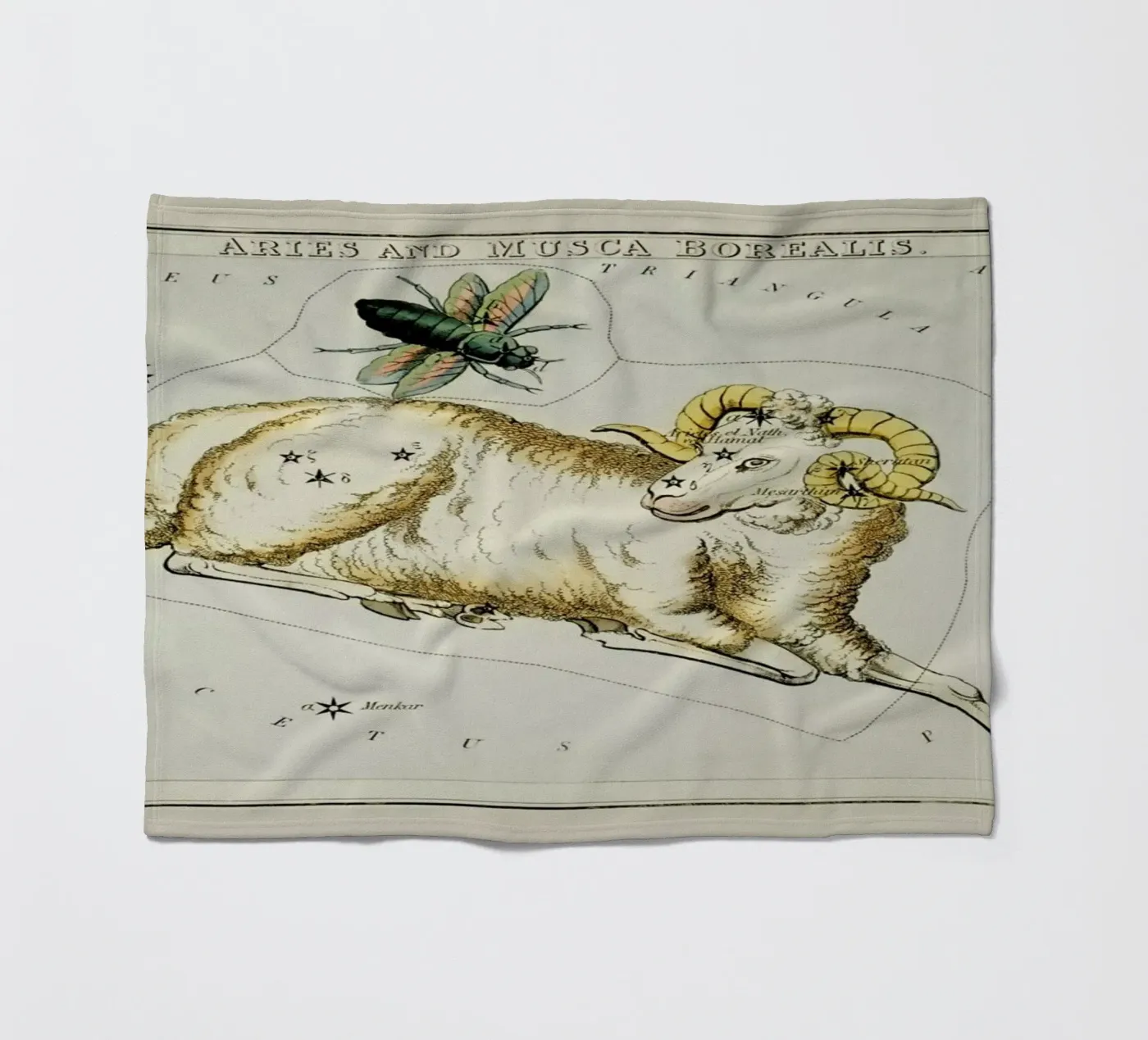 Aries Fleecedecke von Vintage by JUNIQE