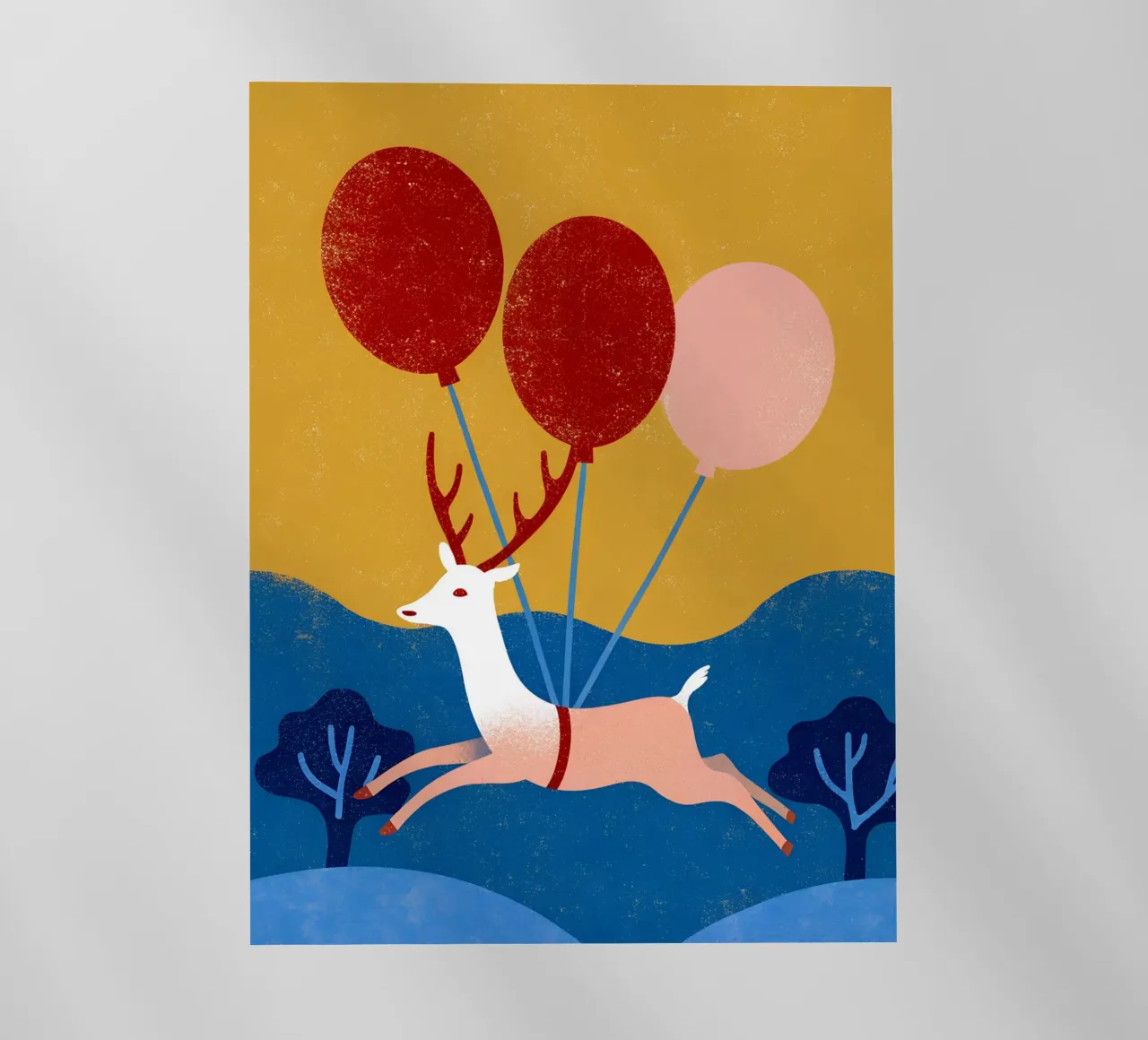 Cervo con palloncino pellicola backlit da THE LATEST SHOP
