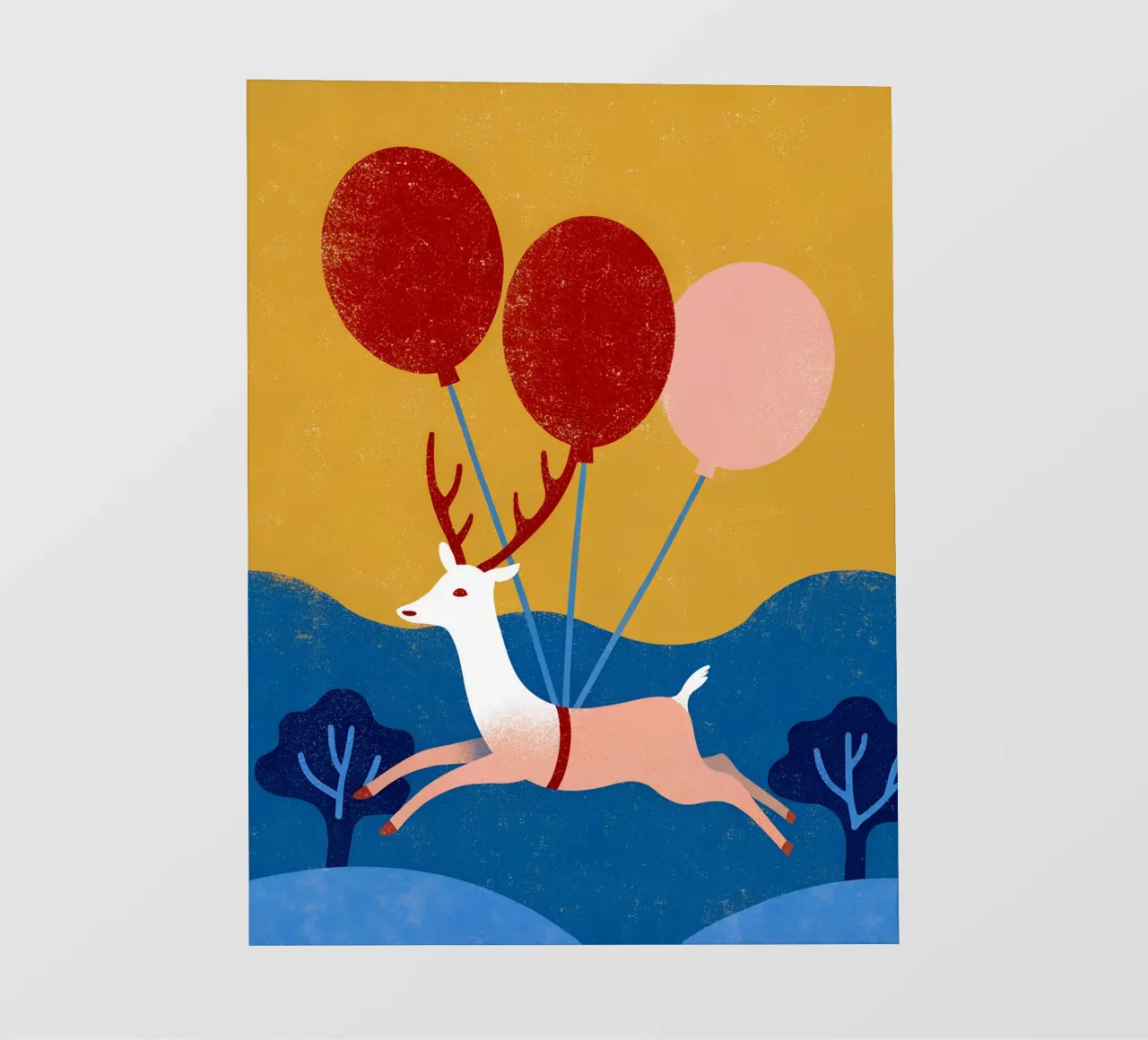 Cervo con palloncino pellicola backlit da THE LATEST SHOP