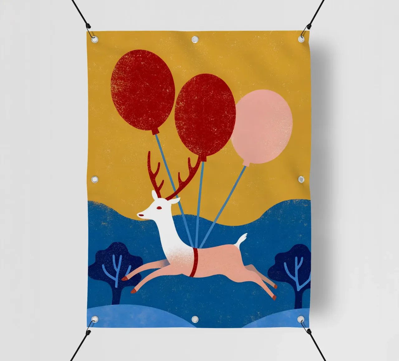 Cervo con palloncino telo in pvc da THE LATEST SHOP