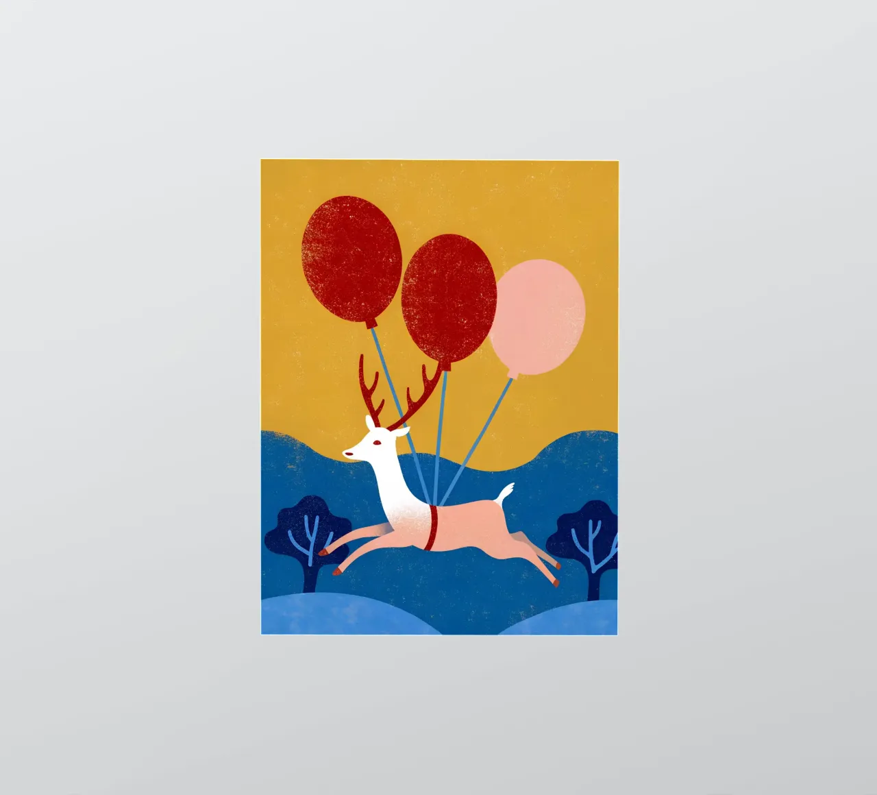 Deer With Balloon sticker by THE LATEST SHOP