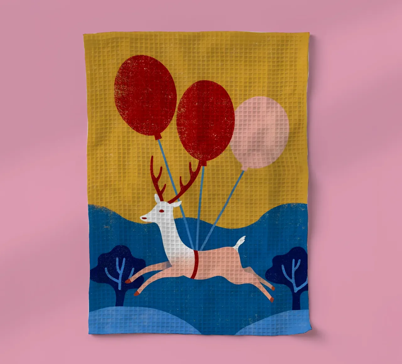 Cervo con palloncino canovaccio da cucina da THE LATEST SHOP