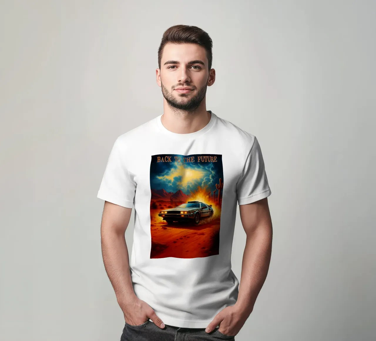 Zurück in die Zukunft Filmkunst Übermalung T-Shirt von inaras