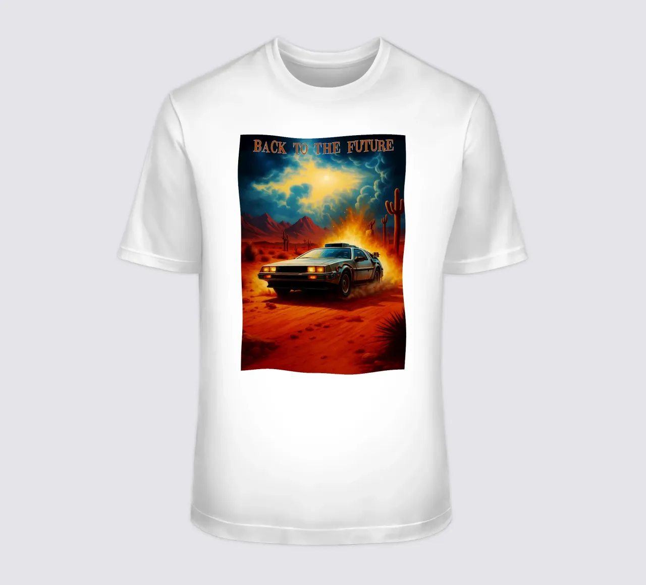 Zurück in die Zukunft Filmkunst Übermalung T-Shirt von inaras