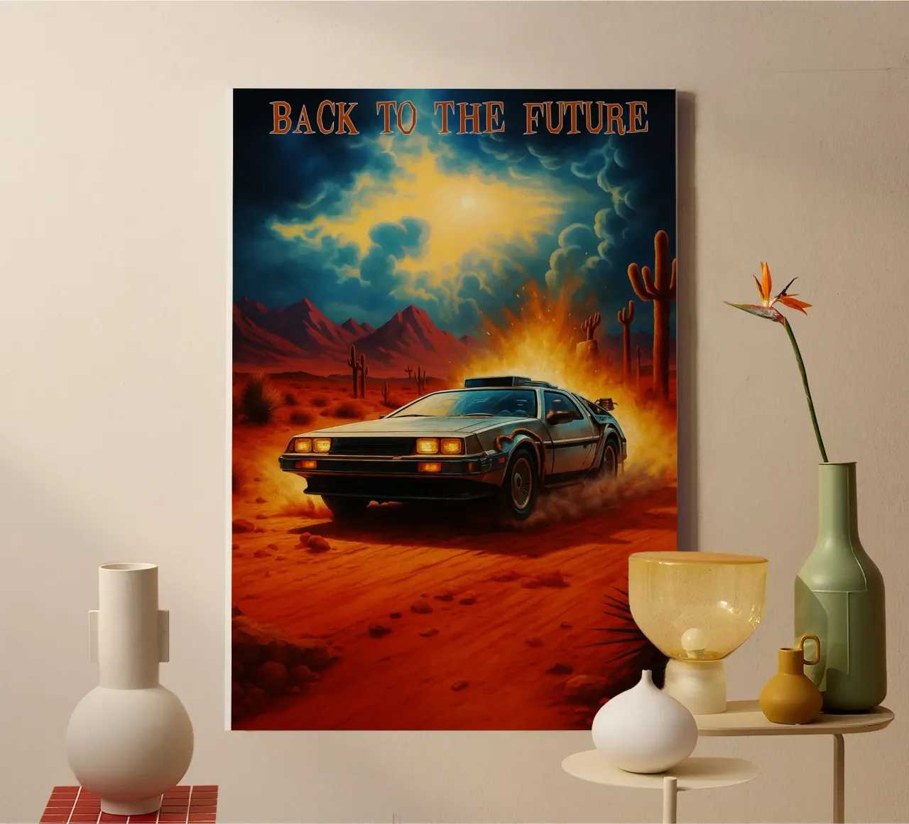 back to the future movie art repainting canvas by inaras