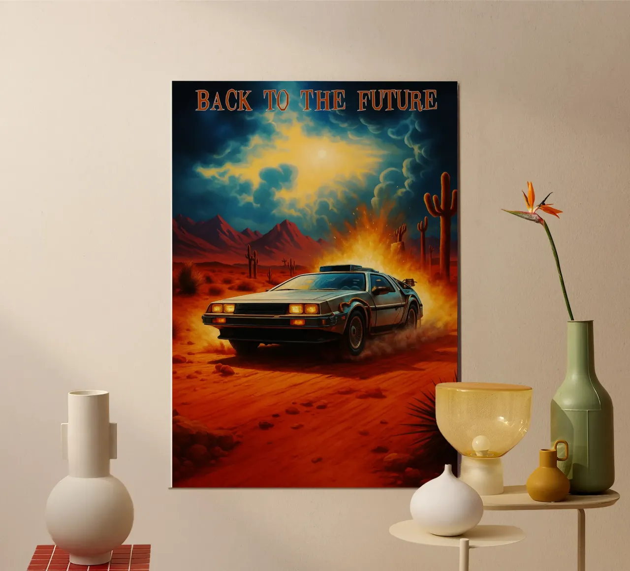 back to the future movie art repainting hahnemühle by inaras